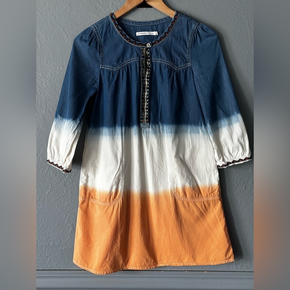 Donoratico by Ding Yang Ombre Embroidered Dress | Size S